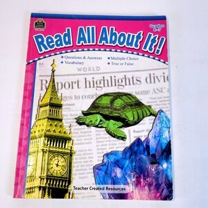 Teacher Created Resources Read All About It! Workbook Grades 6-7 TCR 3970 Book